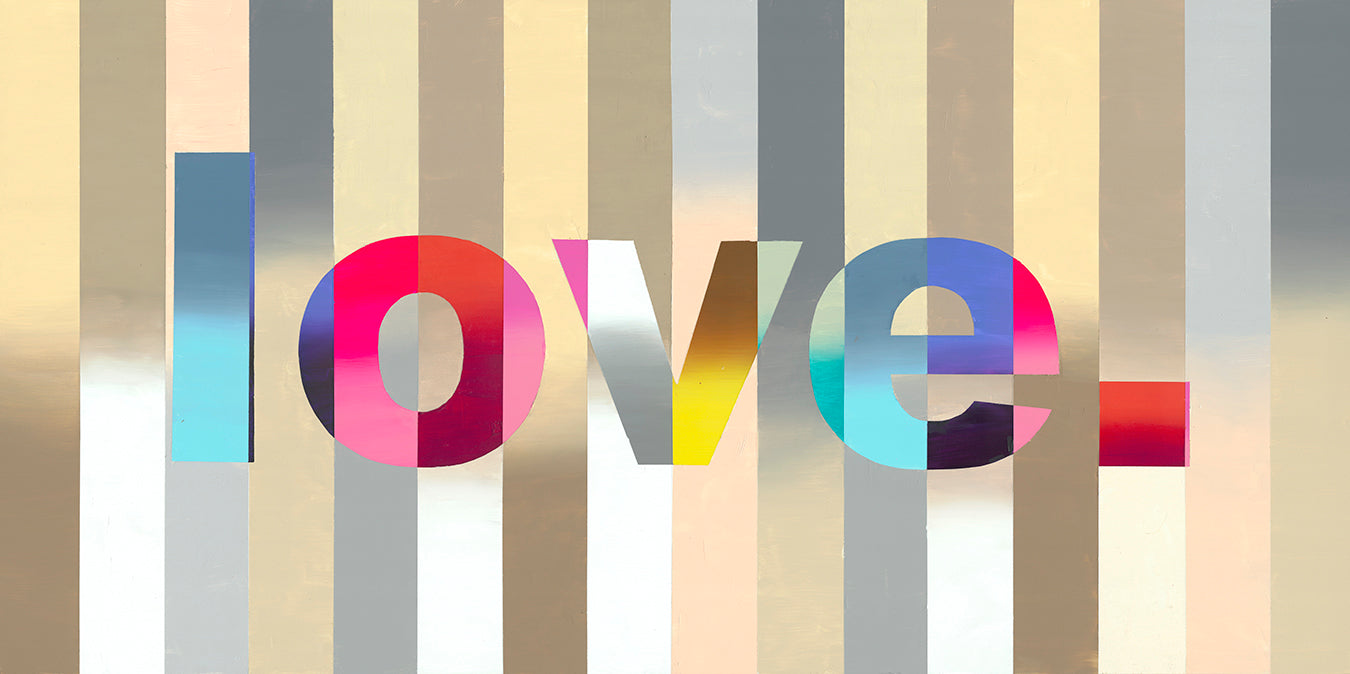 Subtle Love, a hand painted 4'X2' artwork