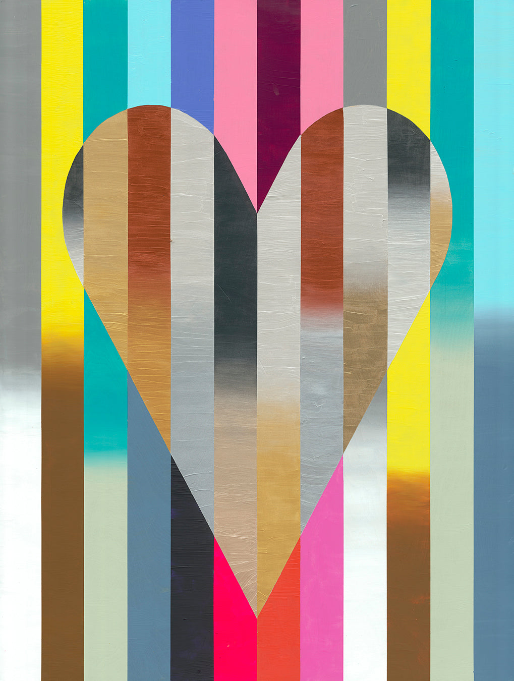 Heart of Color, a hand painted 3'X4' artwork